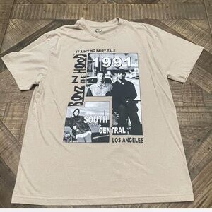 Graphic Tee  features imagery and text from 1991classic film boyz in the hood